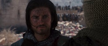 Movie still from “Kingdom of Heaven” (2005), directed by Ridley Scott – Close Up shot, Over the shoulder angle