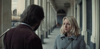 Movie still from “Lupin” (2021), created by Tigran Rosine – Medium shot, Over the shoulder angle
