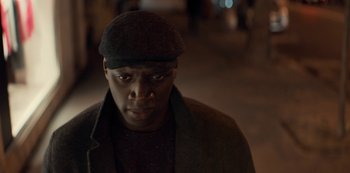 Movie still from “Lupin” (2021), created by Tigran Rosine – Close Up shot, High angle