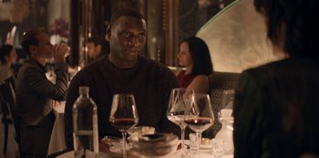 Movie still from “Lupin” (2021), created by Tigran Rosine – Medium shot, Over the shoulder angle