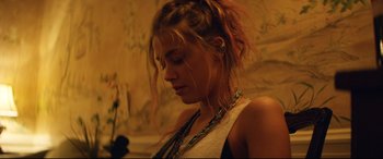 Movie still from “Magic Mike XXL” (2015), directed by Gregory Jacobs – A person with long hair; Close Up shot, Low angle