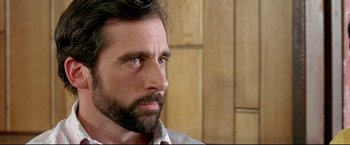 Movie still from “Little Miss Sunshine” (2006), directed by Jonathan Dayton – A person with a beard; Close Up shot, Over the shoulder angle