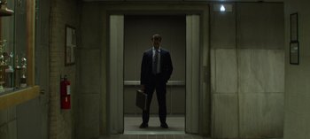 Movie still from “Mindhunter” (2017), directed by Tobias Lindholm – Wide shot, Low angle
