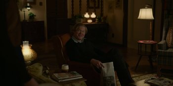 Movie still from “Love & Death” (2023), directed by Clark Johnson – Medium shot, Over the shoulder angle