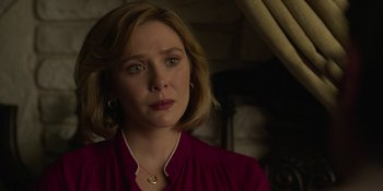 Movie still from “Love & Death” (2023), directed by Clark Johnson – Close Up shot, Over the shoulder angle