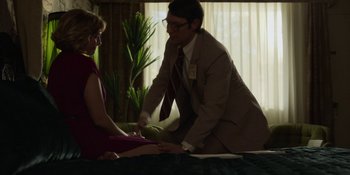 Movie still from “Love & Death” (2023), directed by Clark Johnson – Medium shot, Over the shoulder angle