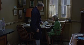 Movie still from “Amour” (2012), directed by Michael Haneke – Medium shot, High angle