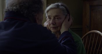 Movie still from “Amour” (2012), directed by Michael Haneke – Close Up shot, Over the shoulder angle