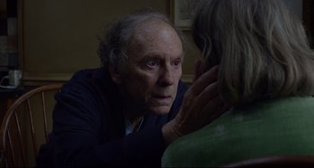 Movie still from “Amour” (2012), directed by Michael Haneke – Close Up shot, Over the shoulder angle