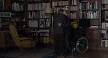 Movie still from “Amour” (2012), directed by Michael Haneke – Wide shot, Over the shoulder angle