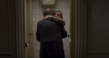 Movie still from “Amour” (2012), directed by Michael Haneke – Medium shot, Over the shoulder angle