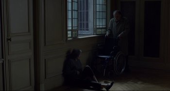 Movie still from “Amour” (2012), directed by Michael Haneke – Wide shot, High angle