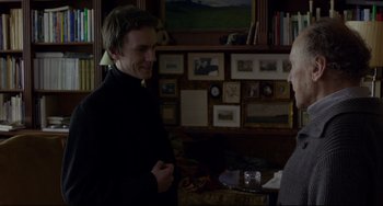 Movie still from “Amour” (2012), directed by Michael Haneke – Medium shot, Over the shoulder angle