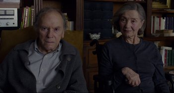 Movie still from “Amour” (2012), directed by Michael Haneke – Medium shot, High angle