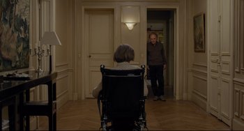 Movie still from “Amour” (2012), directed by Michael Haneke – Wide shot, High angle