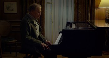 Movie still from “Amour” (2012), directed by Michael Haneke – Medium shot, High angle