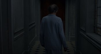 Movie still from “Amour” (2012), directed by Michael Haneke – Medium shot, High angle