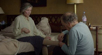 Movie still from “Amour” (2012), directed by Michael Haneke – Medium shot, High angle