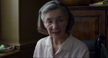 Movie still from “Amour” (2012), directed by Michael Haneke – Close Up shot, Over the shoulder angle
