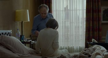 Movie still from “Amour” (2012), directed by Michael Haneke – Medium shot, Over the shoulder angle