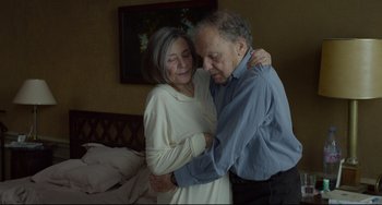 Movie still from “Amour” (2012), directed by Michael Haneke – Medium shot, High angle