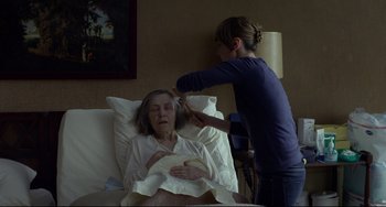 Movie still from “Amour” (2012), directed by Michael Haneke – Medium shot, Over the shoulder angle