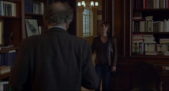 Movie still from “Amour” (2012), directed by Michael Haneke – Medium shot, Over the shoulder angle