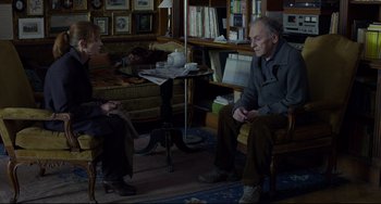 Movie still from “Amour” (2012), directed by Michael Haneke – Medium shot, High angle
