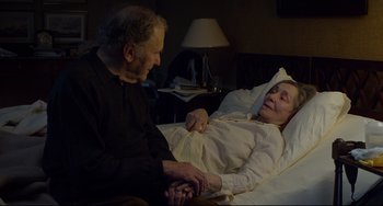 Movie still from “Amour” (2012), directed by Michael Haneke – Medium shot, High angle