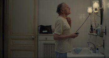 Movie still from “Amour” (2012), directed by Michael Haneke – Medium shot, Low angle