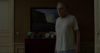 Movie still from “Amour” (2012), directed by Michael Haneke – Medium shot, Low angle