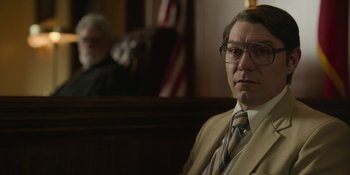 Movie still from “Love & Death” (2023), directed by Clark Johnson – Close Up shot, Over the shoulder angle