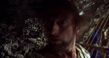 Movie still from “Life of Brian” (1979), directed by Terry Jones – A person with a hat on; Close Up shot, Low angle
