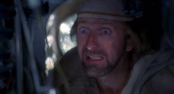 Movie still from “Life of Brian” (1979), directed by Terry Jones – A person wearing a hat; Close Up shot, Low angle