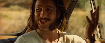 Movie still from “Nocturnal Animals” (2016), directed by Tom Ford – A person with long hair; Close Up shot, Over the shoulder angle