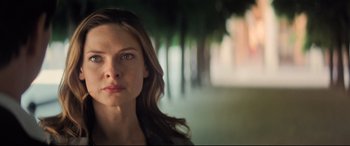 Movie still from “Mission: Impossible - Fallout” (2018), directed by Christopher McQuarrie – A person with long hair; Close Up shot, Low angle