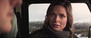 Movie still from “Mission: Impossible - Fallout” (2018), directed by Christopher McQuarrie – A person looking out a car window; Close Up shot, Over the shoulder angle