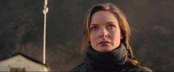 Movie still from “Mission: Impossible - Fallout” (2018), directed by Christopher McQuarrie – A person wearing a scarf; Close Up shot, Low angle