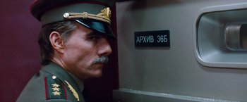 Movie still from “Mission: Impossible - Ghost Protocol” (2011), directed by Brad Bird – A person wearing a uniform; Close Up shot, Low angle