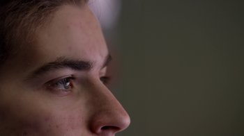 Movie still from “One of Us” (2017), directed by Heidi Ewing – Extreme Close Up shot, Low angle