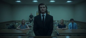 Movie still from “Ozark” (2017), created by Bill Dubuque – Medium shot, Low angle