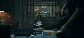 Movie still from “Ozark” (2017), created by Bill Dubuque – Wide shot, Over the shoulder angle