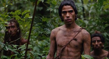 Movie still from “Apocalypto” (2006), directed by Mel Gibson – Medium shot, Low angle