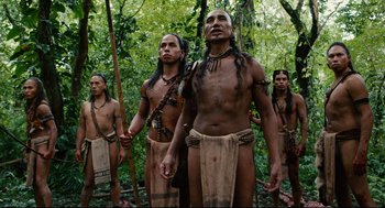 Movie still from “Apocalypto” (2006), directed by Mel Gibson – Medium shot, Low angle