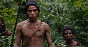 Movie still from “Apocalypto” (2006), directed by Mel Gibson – Medium shot, Low angle