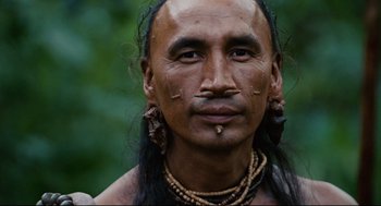 Movie still from “Apocalypto” (2006), directed by Mel Gibson – Close Up shot, Low angle
