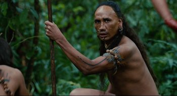 Movie still from “Apocalypto” (2006), directed by Mel Gibson – Close Up shot, Low angle