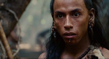Movie still from “Apocalypto” (2006), directed by Mel Gibson – Close Up shot, Low angle