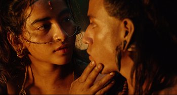 Movie still from “Apocalypto” (2006), directed by Mel Gibson – Close Up shot, Over the shoulder angle