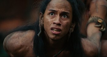 Movie still from “Apocalypto” (2006), directed by Mel Gibson – Close Up shot, Low angle